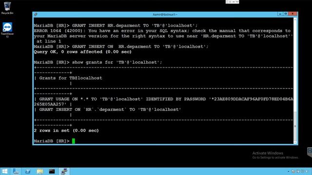 How to Grant Insert Permission on Tables to a User in MariaDB - MariaDB Tutorial смотреть онлайн