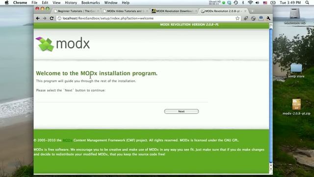 Install MODx Revolution on MAMP смотреть онлайн
