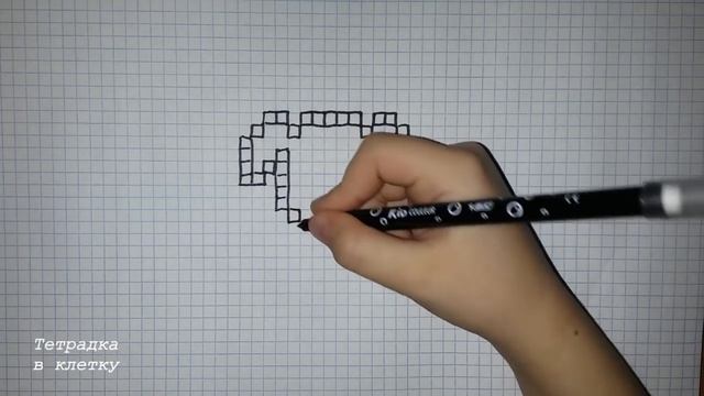 Рисунки по клеточкам # 42 Щенок смотреть онлайн