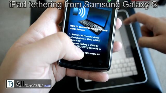 How to tether Samsung Galaxy S internet connection to the WiFi iPad смотреть онлайн