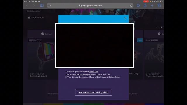 HOW TO GET TECH-HEAD #8 HAT FOR FREE FROM ROBLOX PRIME GAMING !! смотреть онлайн