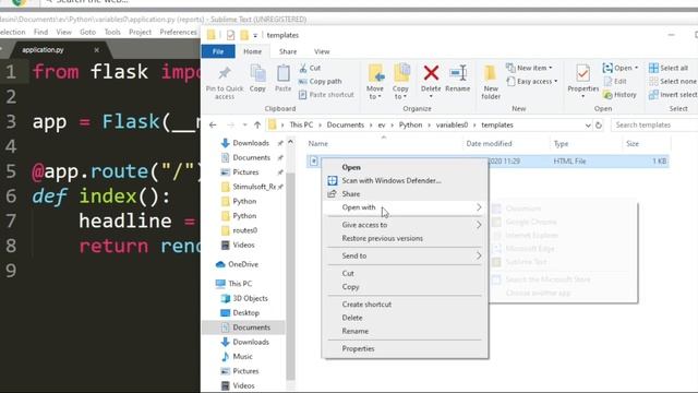Python_Flask Tutorial in Tamil | Variables in Render Template смотреть онлайн
