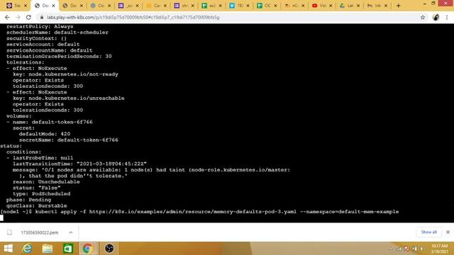 Configure Default Memory Requests and Limits for a Namespace смотреть онлайн