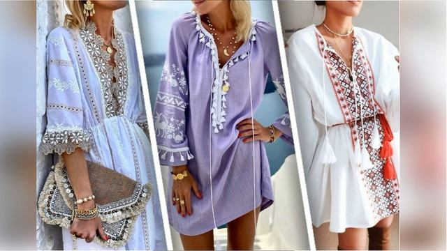 УКРАШАЮЩИЙ БОХО-СТИЛЬ ❤️МОДНЫЕ ПЛАТЬЯ БОХО НА ЛЕТО смотреть онлайн