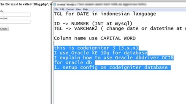Configuring Codeigniter 3 with ORACLE easy смотреть онлайн