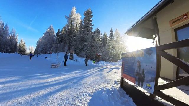 Strbske Pleso In Winter, Slovakia Walking Tour ❄️ (4k Ultra HD)