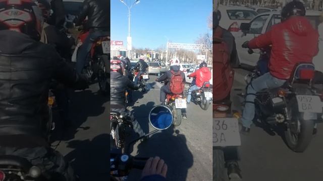 Мото дед морозы в ташкенте.31 декабря 2017 смотреть онлайн