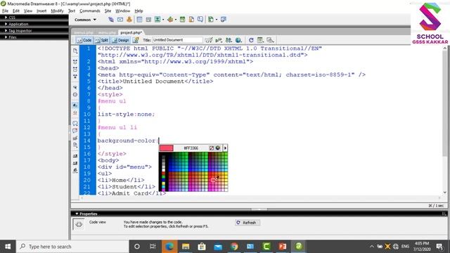 12th CS PHP Tabs example смотреть онлайн