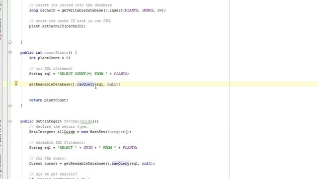 Find number of rows in SQLite table, Android Studio смотреть онлайн