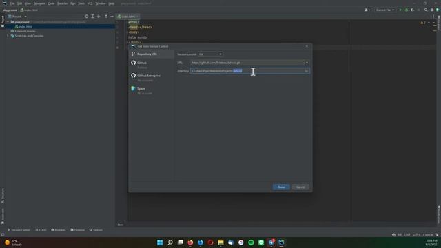 Clonando repositorio git desde WebStorm смотреть онлайн