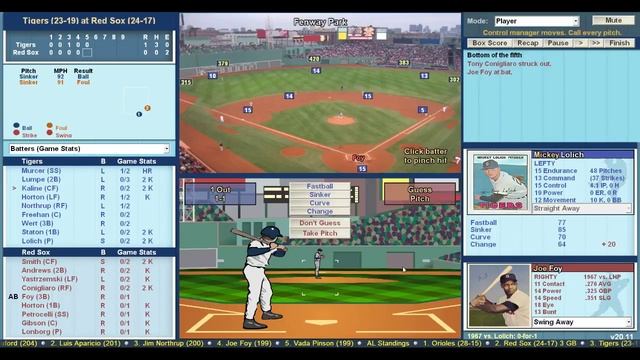 Baseball Mogul 2017 1967 Red Sox vs Tigers (alternate universe retro replay) смотреть онлайн