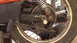 Восход 3М01/Замена задней покрышки и камеры/Жирный подгон!!