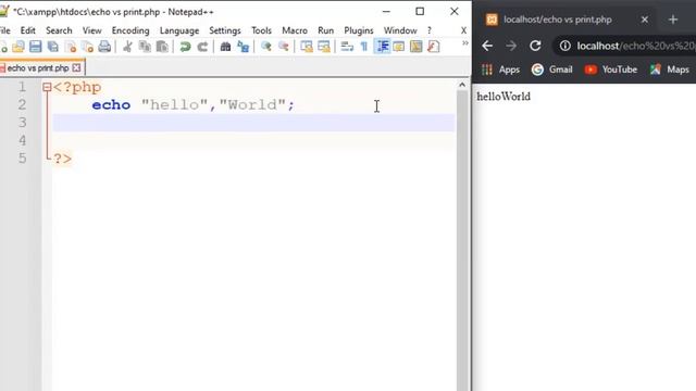 Echo and Print statements Tutorial in Dari. смотреть онлайн