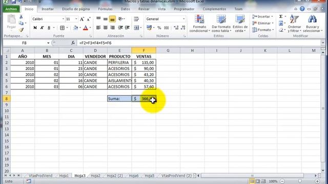 Excel 2010, Intro 01. Borrar duplicados,Ordenar,Buscar,Funciones,Consolidar jlma64-004 смотреть онлайн