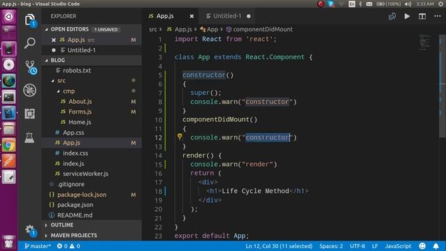 React js Hindi Tutorial #12 What is life cycle method смотреть онлайн