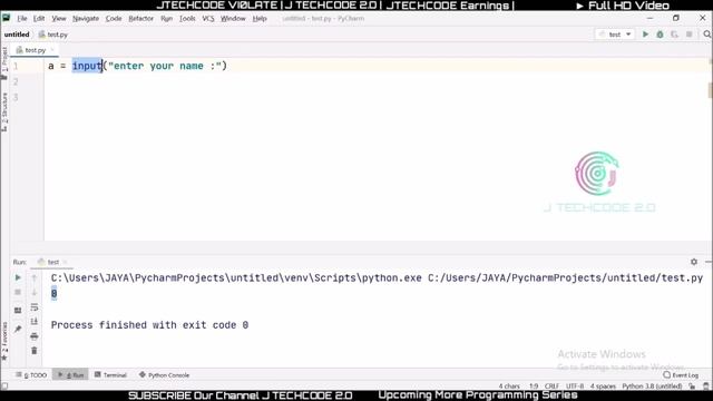 Python Input & Output Program Practical in Tamil | Python Series-3 | J Techcode смотреть онлайн