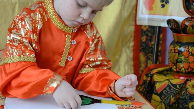 Мочалов Артём, 5 лет. Декоративно-прикладное творчество. «Ай, да чудо ложечка». смотреть онлайн