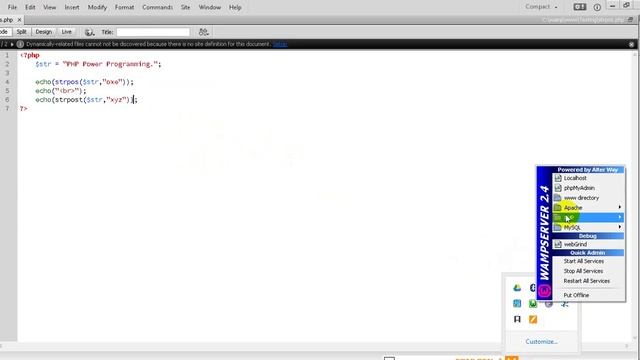 PHP Tutorial 31 How to using strpos function to search String with PHP Programming смотреть онлайн