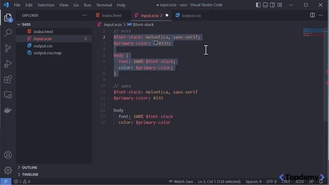 تفاوت پسوند scss و sass смотреть онлайн