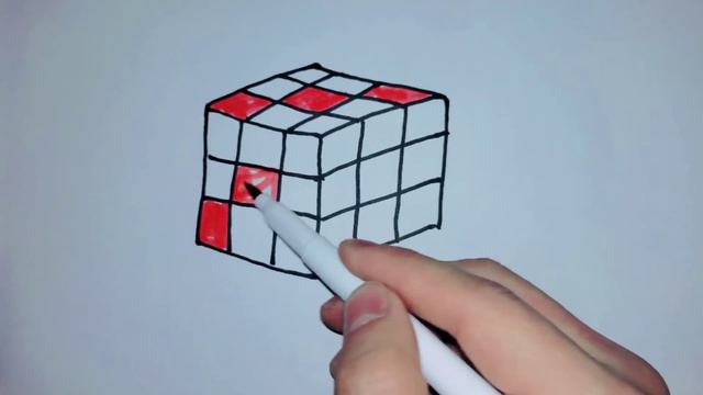 How to draw a cube for children / Bolalar uchun kubni chizish / Малюємо кубик для дітей / 为孩子画一个立方体 смотреть онлайн