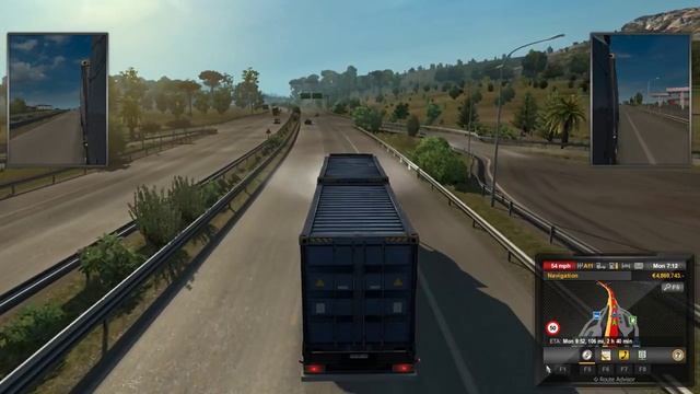 Euro Truck Simulator 2 Renault Premium (2008) Truck Sound on Highway. смотреть онлайн