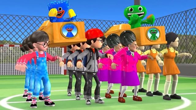 Scary Teacher 3D - Squid Game Who Faster Hand Crazy Volleyball to Random Rewards Game Challenge смотреть онлайн