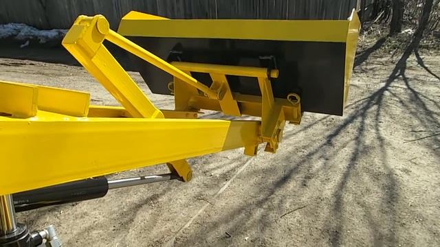 #110 САМОДЕЛЬНЫЙ ТРАКТОР ПОГРУЗЧИК 4х4 / Цельная рама и задние поворотные колеса. смотреть онлайн