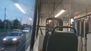 Трамвай, маршрут №49 в парк (от Карбюраторного завода) ЛВС-97К б.1030 (22.08.2023) Санкт-Петербург