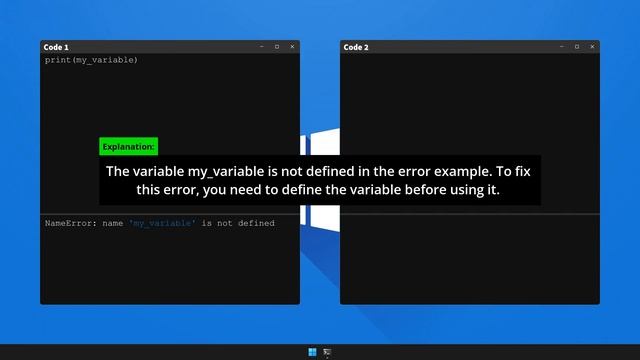 How to fix NameError: name is not defined in Python смотреть онлайн