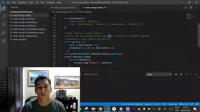 Node.js and mongoDb - Querying documents on database смотреть онлайн