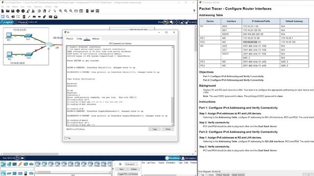 Packet Tracer 1.4.7 - Configure Router Interfaces смотреть онлайн