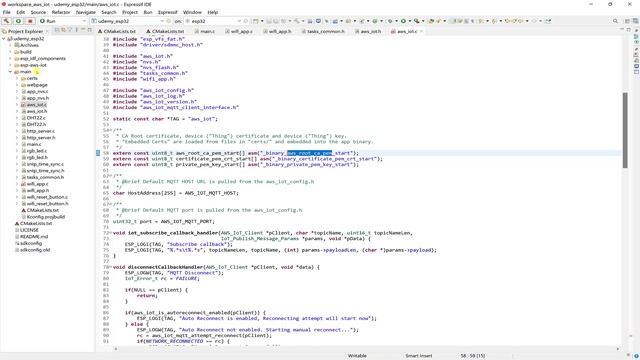 AWS IoT Core release v3.1 with ESP32: ESP-IDF Subscribe & Publish Example смотреть онлайн
