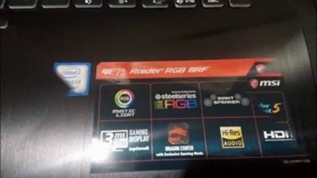 MSI GE73 8RF-040PH Unboxing смотреть онлайн