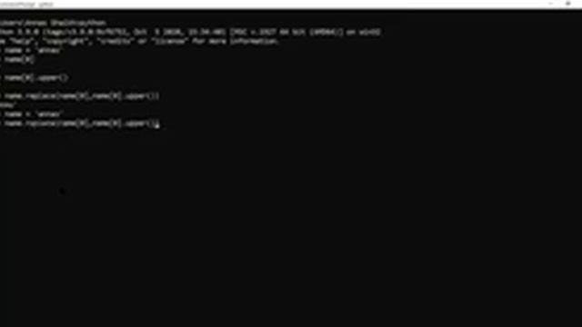 Python Bootcamp | How to Capitalize a Letter in ''String' using Python | Annas Shaikh смотреть онлайн