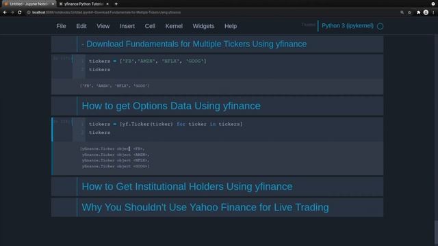 yfinance Python Tutorial: Get Free Market Data смотреть онлайн