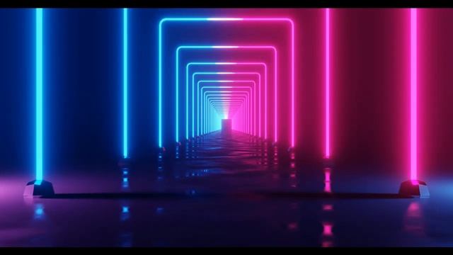 Neon Lights Modern Animated Loop Background - Motion Made/no Copyright-free Download