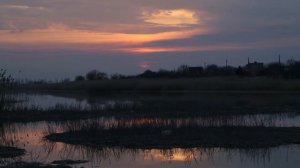 Закат у реки Ея. Кущевская. 29 марта 2020.