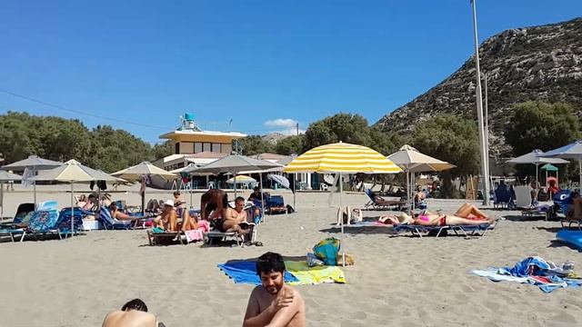 Пляж Матала (Греция, Крит) Matala beach смотреть онлайн