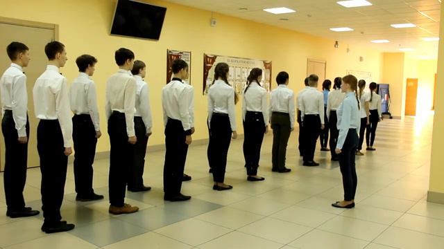 Смотр строя и песни. 9 "Г" класс. 15.02.2017 смотреть онлайн