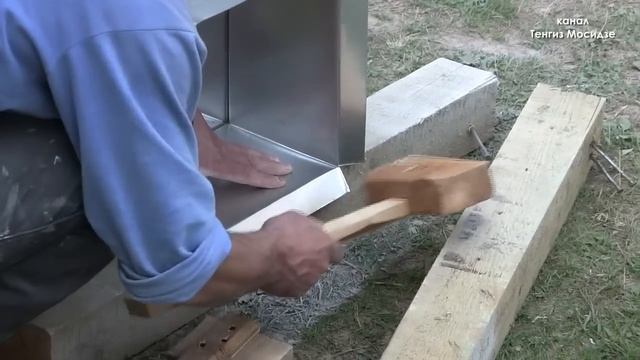 Пристройка к дому на винтовых сваях. Часть 8. Установка печи-камина. смотреть онлайн