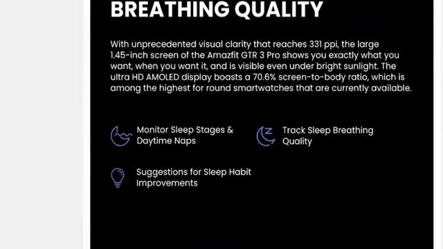 Смарт часы Amazfit GTR 3 Pro GTR3 Pro, 1,45 дюйма, AMOLED смотреть онлайн