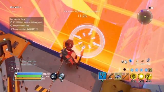 Fortnite Save The World - Retrieve The Data (Twine Peaks 124 AFK ) Full game play. смотреть онлайн