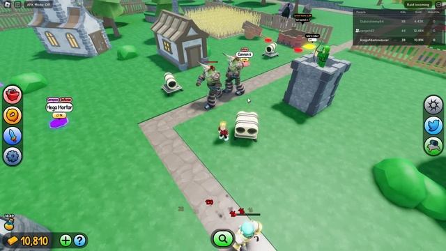 ЗАЩИТИ СВОЮ ДЕРЕВНЮ ОТ ОРДЫ ВРАГОВ! ROBLOX ВИДЕО смотреть онлайн