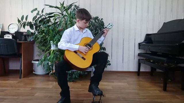 Вальс. Катанский. На гитаре. смотреть онлайн