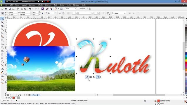 Cara Memasukan Gambar Ke Dalam Objek Di Coreldraw X6