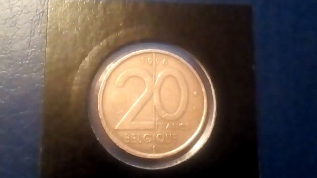 20 франков 1996г. Бельгия. смотреть онлайн