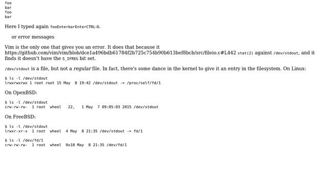 Unix & Linux: Why can't I read /dev/stdout with a text editor? (3 Solutions!!) смотреть онлайн