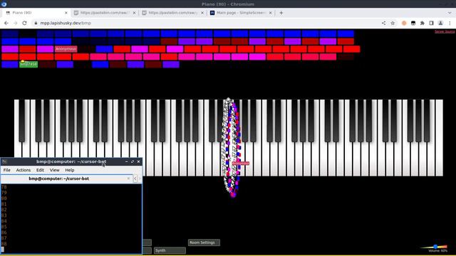 Multiplayer Piano Mouse Cursor Bot смотреть онлайн