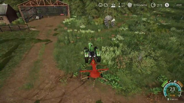FS19 Rags2Riches No Mans Land #3 - New Tractor & Collecting Our Grass смотреть онлайн